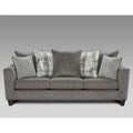 Roundhill Furniture Davoz 2-Piece Living Room Set: Sofa and Loveseat in Tori Slate