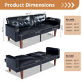 Convertible Memory Foam Futon Sofa Bed - Foldable Daybed Loveseat Sleeper