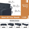 Convertible Memory Foam Futon Sofa Bed - Foldable Daybed Loveseat Sleeper