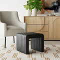 HomePop Contemporary Channel-Designed Ottoman