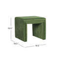 HomePop Contemporary Channel-Designed Ottoman