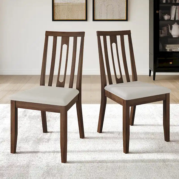 CraftPorch Modern Wooden Dining Chair Set (2 Pieces) - N/A
