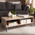 Baxton Studio Mid-Century Modern Brown Coffee Table
