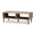 Baxton Studio Mid-Century Modern Brown Coffee Table