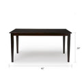 Minimalist Shaker Style Dining Table