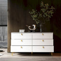 Mid-Century 6-Drawer Storage Dresser Chest Sideboard