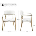 Set of 2 Mid-Century Solid Wood Accent Dining Chairs by Art Leon