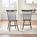 Set of 2 Venice Solid Wood Spindle Dining Chairs by Simple Living