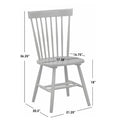 Set of 2 Venice Solid Wood Spindle Dining Chairs by Simple Living
