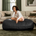 Atrium Collection Lino Oversized Ottoman & Lounger - Large Faux Leather Couch Accessory