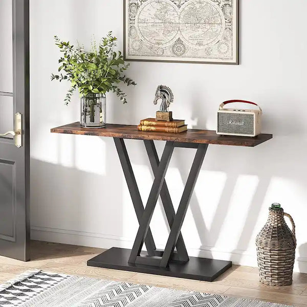 43-Inch Narrow Console Table for Entryway and Living Room