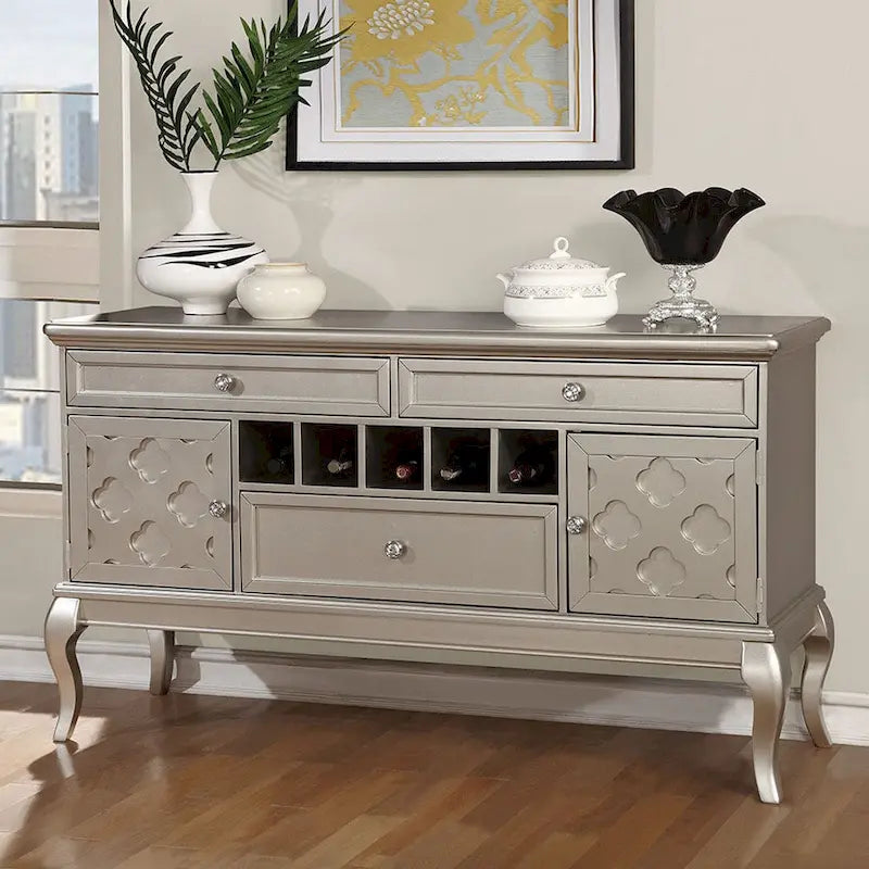 60-Inch Mora Glam Wood Buffet and Sideboard by Furniture of America