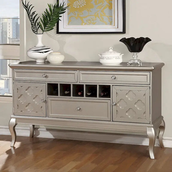 60-Inch Mora Glam Wood Buffet and Sideboard by Furniture of America
