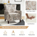 HULALA HOME Samouel Contemporary Floral Wingback Armchair