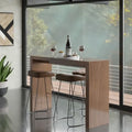 Lacquered MDF Wooden Bar Table for Dining Room
