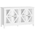 HOMCOM Kitchen Sideboard Buffet Cabinet with Adjustable Shelves for Versatile Storage