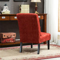 Porch & Den Vista Armless Chenille Accent Chair with Kidney Pillow