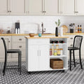 Futzca Kitchen Island Cart with Storage Cabinet and Drawers - Not Applicable