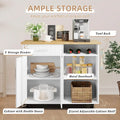 Futzca Kitchen Island Cart with Storage Cabinet and Drawers - Not Applicable