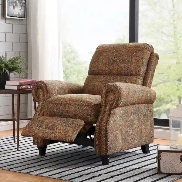 Copper Grove Jessie Paisley Push-Back Recliner Chair