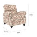 Copper Grove Jessie Paisley Push-Back Recliner Chair