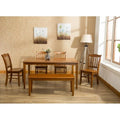 Solid Wood Dining Bench in Shaker Style