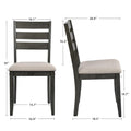 Set of 4 Slat Back Wooden Dining Chairs