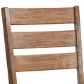 Set of 4 Slat Back Wooden Dining Chairs