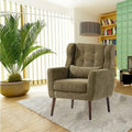 Cozy Mid-Century Reading Chair Upholstered in Chenille Fabric