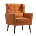 Cozy Mid-Century Reading Chair Upholstered in Chenille Fabric