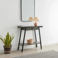 Leick Home Empiria Wooden Console Table with Drawer and Metal Frame