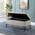 HomePop Metal-Leg Storage Bench