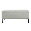HomePop Metal-Leg Storage Bench