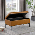 HomePop Metal-Leg Storage Bench