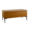 HomePop Metal-Leg Storage Bench