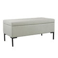 HomePop Metal-Leg Storage Bench