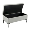 HomePop Metal-Leg Storage Bench