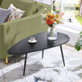 Unique Oval Coffee Table for Small Spaces - Dimensions: 22.2D x 42.5W x 17.1H