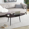 Unique Oval Coffee Table for Small Spaces - Dimensions: 22.2D x 42.5W x 17.1H