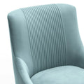 SEYNAR Set of 6 Modern Glam Boucle Velvet Dining or Vanity Chairs with Rear Handle