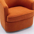 SEYNAR Contemporary Boucle Upholstered 360° Swivel Accent Chairs - Set of 2