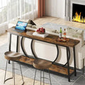 70.9-Inch Extra Long Narrow Console Table with Storage for Sofa or Couch