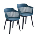Porthos Home Palmer Set of 2 Dining Chairs with Plastic Shell and Legs