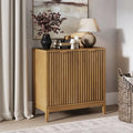 Jasper Contemporary Sideboard - Kitchen Storage Cabinet with Elegant Fluted Doors