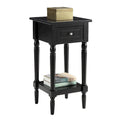 Khloe French Country Accent Table with Shelf and Drawer by Convenience Concepts