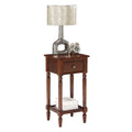 Khloe French Country Accent Table with Shelf and Drawer by Convenience Concepts