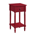 Khloe French Country Accent Table with Shelf and Drawer by Convenience Concepts