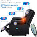 AECOJOY Dual Reclining Loveseat with Heat and Massage Features