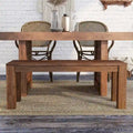 Anaisha Rustic Solid Mango Wood Dining Bench - Furniture of America