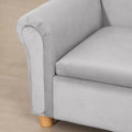 Qaba Kids Sofa with Wooden Armrests - Toddler Couch for Preschool and Kindergarten Rooms Featuring Hidden Storage